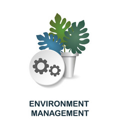 Environment Management Icon 3d From Company