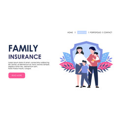 Family Insurance Landing Page Template