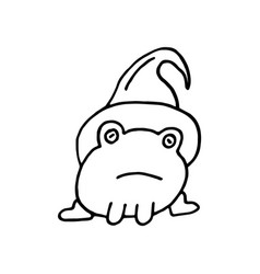 Frog In A Witchs Hat