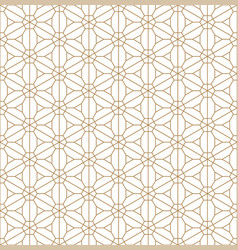 Seamless Japanese Pattern Kumiko Style In Golden