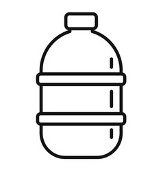 Big Plastic Bottle Icon Outline Eco