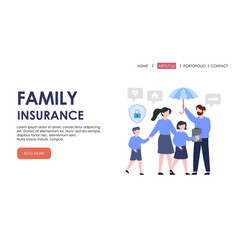 Family Insurance Landing Page Template