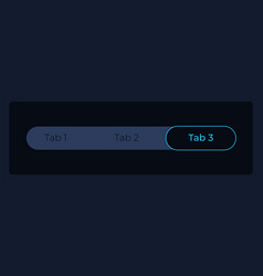 Active Third Tab In Menu Bar Ui Element Template