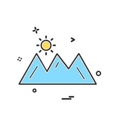 Mountians Icon Design