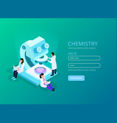 Vaccines Development Isometric Web Composition