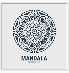 Mandala Flat Background Design Template