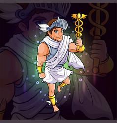 Greek God Of Hermes For Esport Logo Design