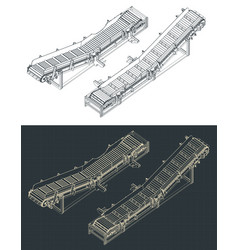 Chain Conveyor Isometric Blueprints