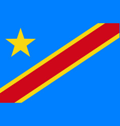 Democratic Republic Of Congo National Flag