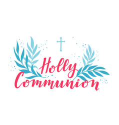 First Holy Communion Greeting Card Design Template