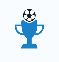 Football Or Soccer Championship Trophy Logo