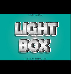 Light Box Editable Text Effect