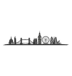 London Skyline Silhouette High Quality