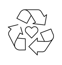 Recycle Cosmetic Line Icon