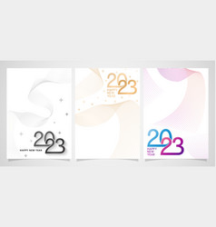 2023 Number Poster Wavy Lines