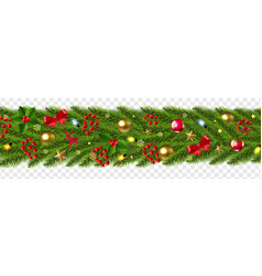 Christmas Garland Isolated Transparent Background