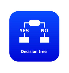 Decision Tree Icon Blue