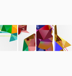 Geometric Elements In Abstract Poster Composition