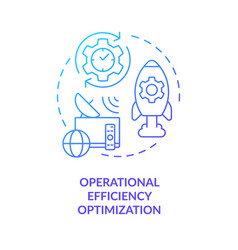 Operational Efficiency Optimization Blue Gradient