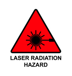 Laser Radiation Danger Label Icon Safety