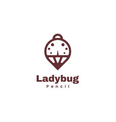 Logo Ladybug Line Art Style