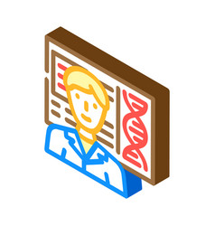 Biomedical Engineer Worker Isometric Icon