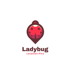 Logo Ladybug Simple Mascot Style