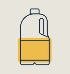 Milk Plastic Bottle Icon