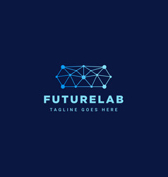 Minimalist Future Laboratory Icon Logo Design