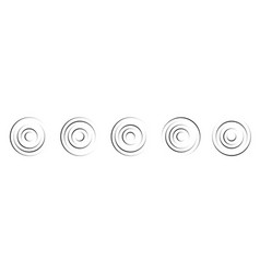 Circular Ripple Icons Collection Concentric