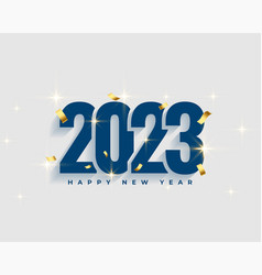 Happy New Year Holiday Banner With 2023 Text