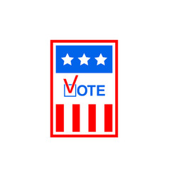 Vote In Usa Voting Symbols America Ballot Paper