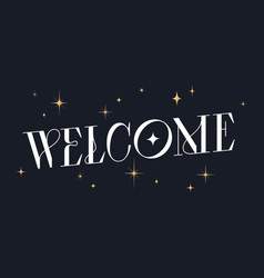 Welcome Lettering Welcome Banner Poster