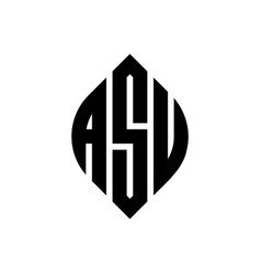 Asu Circle Letter Logo Design With Circle