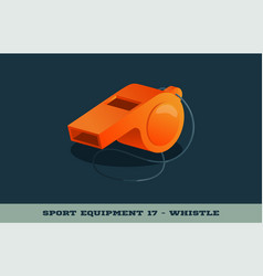 Orange Whistle Icon Game Equipment Professional