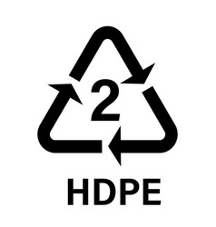 Recyclable Plastic Pehd Or Hdpe Simple Icon