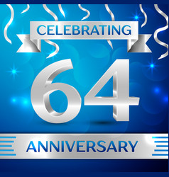 Sixty Four Years Anniversary Celebration Design