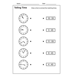 Learning time clock set Royalty Free Vector Image