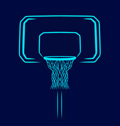 Basketball Ring Pop Art Logo Sport Colorful