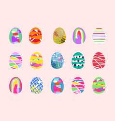 Happy Easter Set Of Eggs Symbol