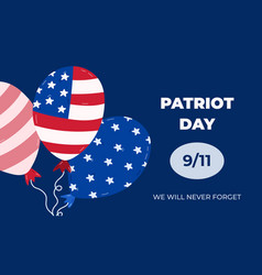 911 Memorial Banner For American Patriot Day