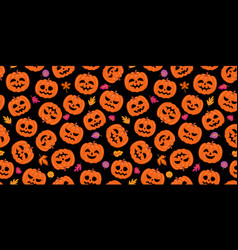 Halloween Background Seamless Pattern With