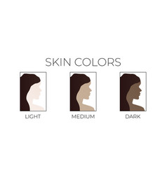 Skin Colors With Light Medium And Dark Skin On