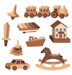 Wooden Toys For Children Education Set Of Flat