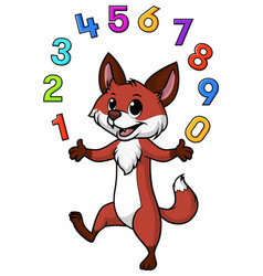 Fox Juggling Numbers Cartoon