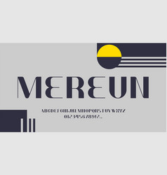 Mereun Font Display Uppercase Elegance