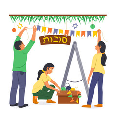 People Celebrating Sukkot