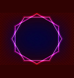 Purple Magic Hexagon Center Space Pattern Dark