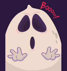 Cute And Funny Cartoon Little Ghost Halloween