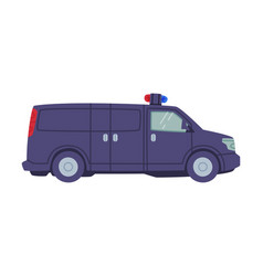 Truck With Siren As Swat Vehicle Or Rescue Vehicle